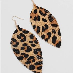 DAMN IT CAROL! Leopard dangle earrings